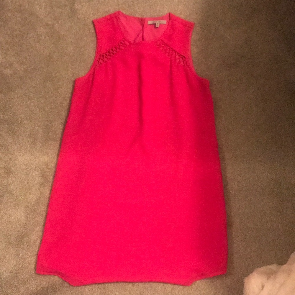 Pink shift dress